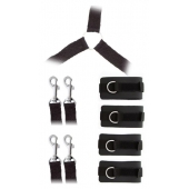Комплект наручников и поножей LUXURIOUS BED RESTRAINT CUFF SET - Blush Novelties - купить с доставкой в Таганроге