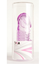 Фиолетовая насадка с коготком и шипами - 13 см. - Toyfa Basic - в Таганроге купить с доставкой