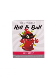 Стимулирующий презерватив-насадка Roll   Ball Raspberry - Sitabella - купить с доставкой в Таганроге