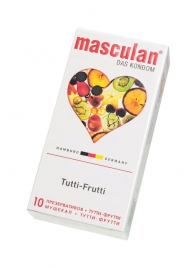 Жёлтые презервативы Masculan Ultra Tutti-Frutti с фруктовым ароматом - 10 шт. - Masculan - купить с доставкой в Таганроге