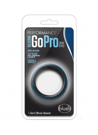 Черно-синее эрекционное кольцо Silicone Go Pro Cock Ring - Blush Novelties - в Таганроге купить с доставкой