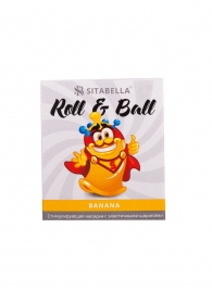 Стимулирующий презерватив-насадка Roll   Ball Banana - Sitabella - купить с доставкой в Таганроге