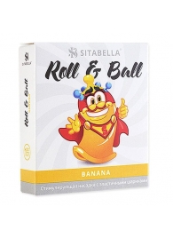 Стимулирующий презерватив-насадка Roll   Ball Banana - Sitabella - купить с доставкой в Таганроге