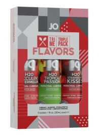 Подарочный набор ароматизированных лубрикантов Tri-Me Triple Pack Flavors - System JO - купить с доставкой в Таганроге