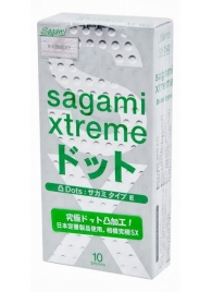 Презервативы Sagami Xtreme Type-E с точками - 10 шт. - Sagami - купить с доставкой в Таганроге