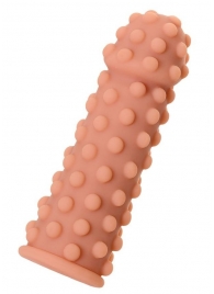 Телесная реалистичная насадка KOKOS Extreme Sleeve 02 с дополнительной стимуляцией - 12,7 см. - KOKOS - в Таганроге купить с доставкой