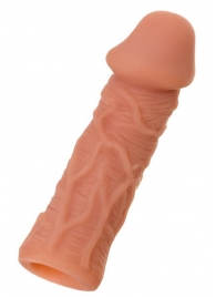 Телесная реалистичная насадка KOKOS Extreme Sleeve 05 с дополнительной стимуляцией - 12,7 см. - KOKOS - в Таганроге купить с доставкой