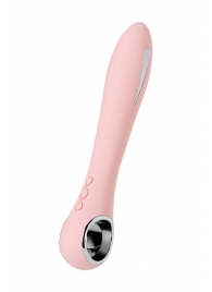 Розовый силиконовый вибратор с электростимуляцией GALVANI VIBE - 21 см. - ToyFa - купить с доставкой в Таганроге