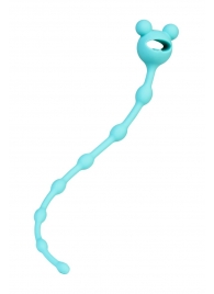 Мятная силиконовая анальная цепочка Froggy - 27,4 см. - ToyFa в Таганроге Мятная силиконовая анальная цепочка Froggy - 27,4 см. - ToyFa