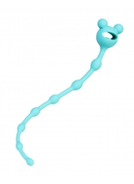 Мятная силиконовая анальная цепочка Froggy - 27,4 см. - ToyFa в Таганроге Мятная силиконовая анальная цепочка Froggy - 27,4 см. - ToyFa