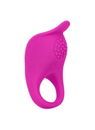 Ярко-розовое эрекционное виброкольцо Silicone Rechargeable Teasing Enhancer - California Exotic Novelties - в Таганроге купить с доставкой