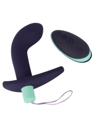 Темно-фиолетовый вибростимулятор простаты с пультом ДУ Remote Controlled Prostate Plug - Orion - в Таганроге купить с доставкой