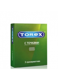 Текстурированные презервативы Torex  С точками  - 3 шт. - Torex - купить с доставкой в Таганроге