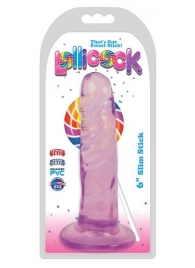 Фиолетовый фаллоимитатор Slim Stick Dildo - 15,2 см. - XR Brands