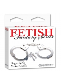 Металлические наручники Beginner s Metal Cuffs - Pipedream - купить с доставкой в Таганроге