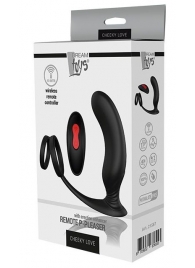 Черный массажер простаты REMOTE P-PLEASER - Dream Toys - в Таганроге купить с доставкой