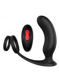 Черный массажер простаты REMOTE P-PLEASER - Dream Toys - в Таганроге купить с доставкой