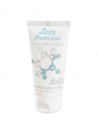 Увлажняющий лубрикант на водной основе Love Protection - 50 мл. - Lola Games - купить с доставкой в Таганроге