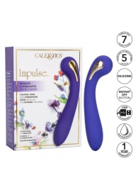 Фиолетовый вибромассажер с электростимуляцией Intimate Estim Petite G Wand - 19 см. - California Exotic Novelties - купить с доставкой в Таганроге