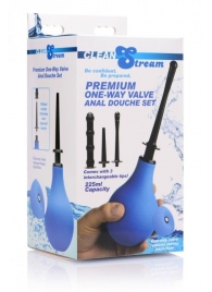 Анальный душ с 3 насадками Premium One-way Valve Anal Douche Set - XR Brands - купить с доставкой в Таганроге