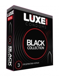 Черные презервативы LUXE Royal Black Collection - 3 шт. - Luxe - купить с доставкой в Таганроге