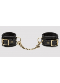 Черные наручники Bound to You Faux Leather Wrist Cuffs - Fifty Shades of Grey - купить с доставкой в Таганроге