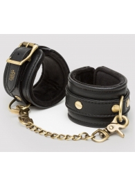 Черные наручники Bound to You Faux Leather Wrist Cuffs - Fifty Shades of Grey - купить с доставкой в Таганроге