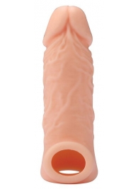 Телесная насадка EXTENDER WITH BALL STRAP 5.5 - 14 см. - Dream Toys - в Таганроге купить с доставкой