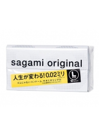 Презервативы Sagami Original 0.02 L-size увеличенного размера - 10 шт. - Sagami - купить с доставкой в Таганроге