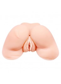 Телесная вибровагина Julie с 2 рабочими отверстиями - Baile - в Таганроге купить с доставкой