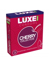 Презервативы с ароматом вишни LUXE Royal Cherry Collection - 3 шт. - Luxe - купить с доставкой в Таганроге