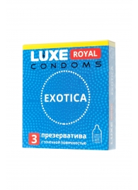 Текстурированные презервативы LUXE Royal Exotica - 3 шт. - Luxe - купить с доставкой в Таганроге