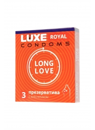 Презервативы с продлевающим эффектом LUXE Royal Long Love - 3 шт. - Luxe - купить с доставкой в Таганроге