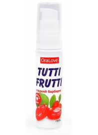 Гель-смазка Tutti-frutti со вкусом барбариса - 30 гр. - Биоритм - купить с доставкой в Таганроге