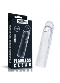 Прозрачная насадка-удлинитель Flawless Clear Penis Sleeve Add 1 - 15,5 см. - Lovetoy - в Таганроге купить с доставкой