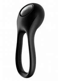 Черное эрекционное виброкольцо Majestic Duo - Satisfyer - в Таганроге купить с доставкой