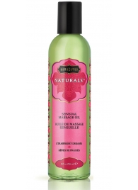 Массажное масло Naturals Strawberry Dreams с ароматом клубники - 236 мл. - Kama Sutra - купить с доставкой в Таганроге