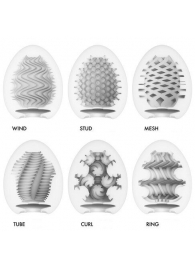 Набор из 6 мастурбаторов Tenga EGG IV с различным рельефом - Tenga - в Таганроге купить с доставкой