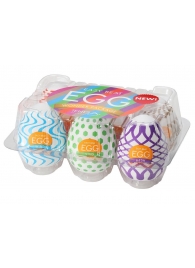 Набор из 6 мастурбаторов Tenga EGG IV с различным рельефом - Tenga - в Таганроге купить с доставкой