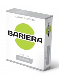 Ультратонкие презервативы Bariera Ultra Thin - 3 шт. - Bariera - купить с доставкой в Таганроге