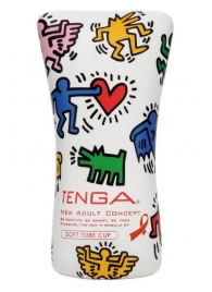 Мастурбатор-туба Keith Haring Soft Tube CUP - Tenga - в Таганроге купить с доставкой