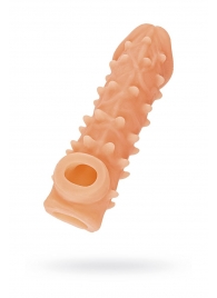 Телесная закрытая насадка с пупырышками Cock Sleeve Size S - 13,8 см. - KOKOS - в Таганроге купить с доставкой