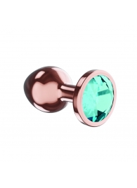 Пробка цвета розового золота с малиновым кристаллом Diamond Topaz Shine L - 8,3 см. - Lola Games - купить с доставкой в Таганроге