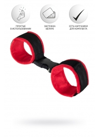 Красно-черные велюровые оковы Anonymo - ToyFa - купить с доставкой в Таганроге
