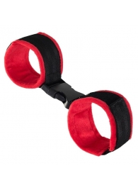 Красно-черные велюровые оковы Anonymo - ToyFa - купить с доставкой в Таганроге