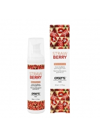 Разогревающее массажное масло  с ароматом клубники Gourmet Strawberry - 50 мл. - Exsens - купить с доставкой в Таганроге