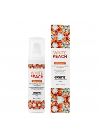Разогревающее массажное масло Gourmet White Peach Organic с органическими ингредиентами - 50 мл. - Exsens - купить с доставкой в Таганроге