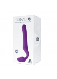 Лиловый безремневой страпон Queens M - Adrien Lastic - купить с доставкой в Таганроге
