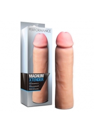 Телесная фаллическая насадка на пенис Magnum Xtender - 23 см. - Blush Novelties - в Таганроге купить с доставкой