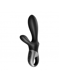 Черный анальный вибратор Heat Climax+ с функцией нагрева - 20,6 см. - Satisfyer - в Таганроге купить с доставкой